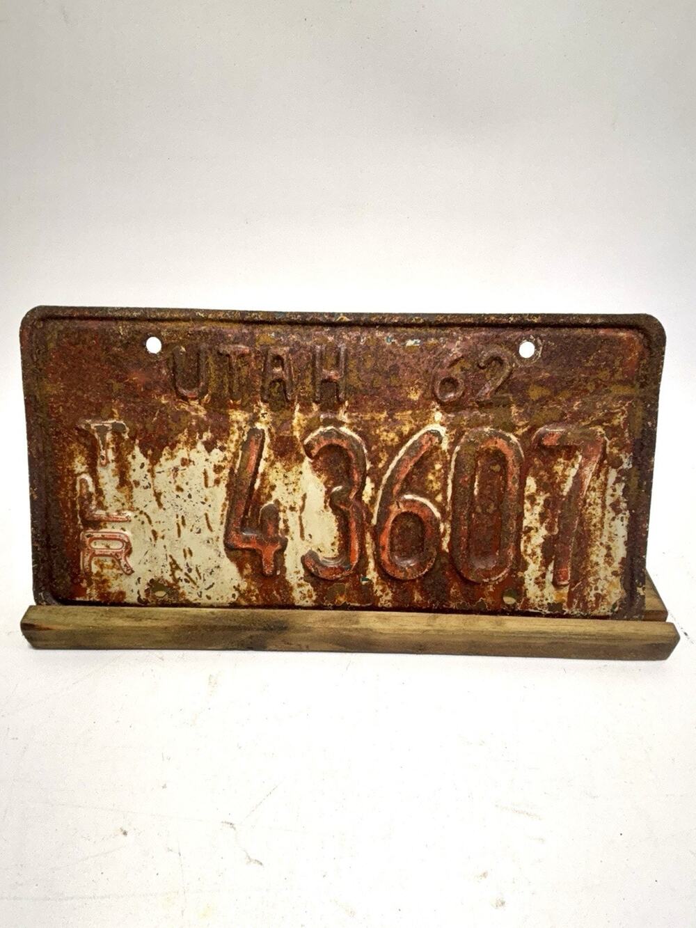 1962 Old Utah License Plate